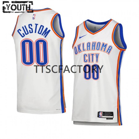 Dres Oklahoma City Thunder Prilagođeni Nike 2022-23 Association Edition Bijela Swingman - Dječji
